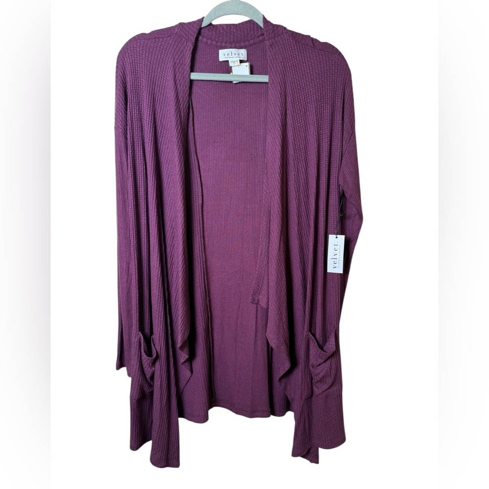 NWT Velvet Women's Cardigan in Rich Purple